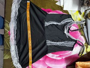 Lace Trimmed Maid Costume Dress