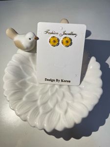 Adorable Tree Enamel Stud Earrings