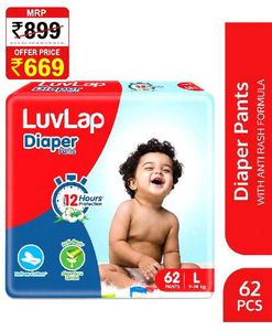 LuvLap Diaper Pants - 62 Count