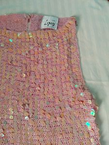 Sparkly Pink Sequin Top