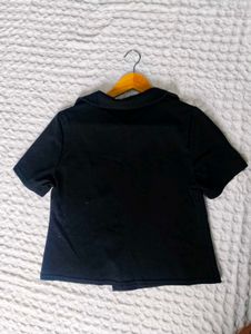 Mandarin Chic Black Asian-Inspired Top