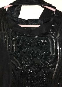 Stunning Black party wear dress for girls,  3 piec