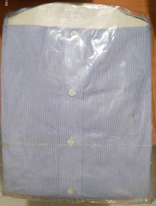 Men's Light Blue Striped Dress Shirt