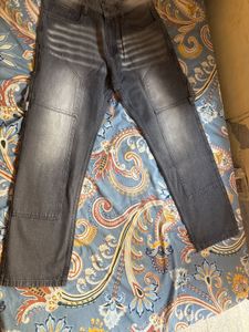 Stylish Grey Cargo Jeans