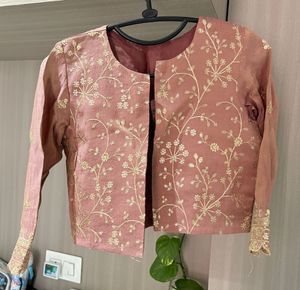 Embellished Brocade Blouse and skirt