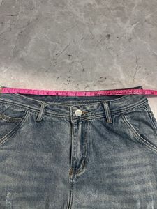Distressed Patchwork Denim Jeans