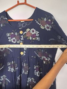 Floral Print Kurta