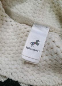 Cream Knit Sweater with Cute Cat Design