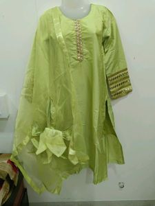 Elegant Green Kurta Set with Dupatta