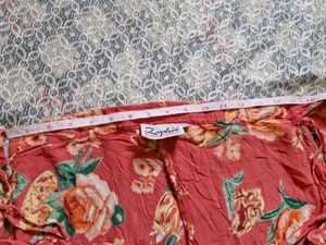 Floral Print Wrap Skirt