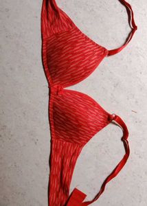 Red Striped Everyday Bra