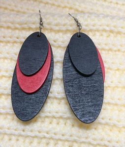 Unique Layered Oval Earrings