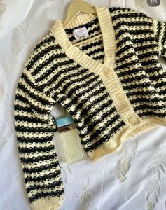 Cozy Striped Knit Cardigan
