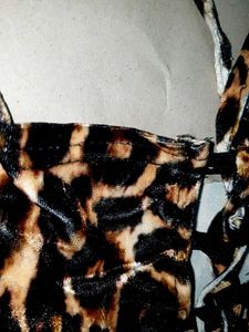 Leopard Print Tie-Up Crop Top no 125