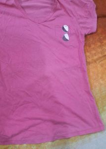 Daily wear pink t-shirt 💗