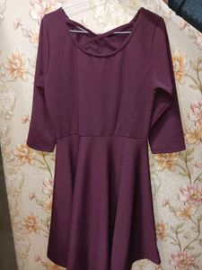 Elegant Wine Dress