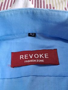 Light Blue Short Sleeve Men's Shirt