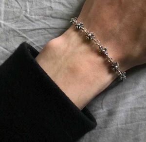 Cross Grunge Chain Link Bracelet