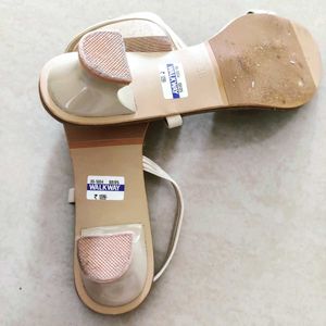 Beaded Strap Heel Sandals
