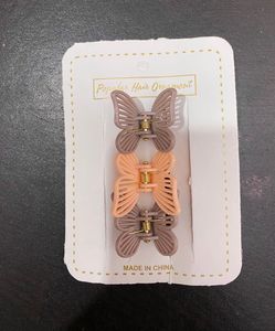 Cute Butterfly Hair Clips Set of 3