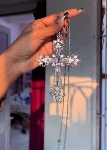 Gothic big Cross Pendant Necklace