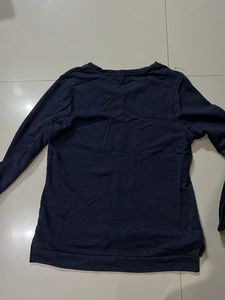 Navy Blue 'BLAH' Graphic Sweatshirt