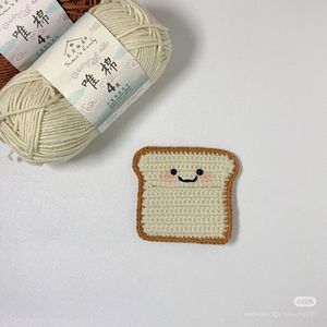 Cute Crochet Toast Earbud Holder