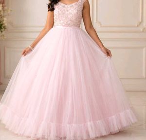 Elegant Pink Embellished Gown