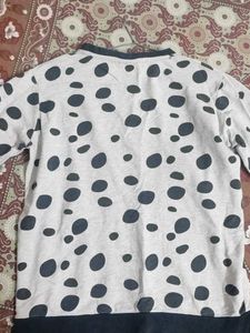 Cute Polka Dot Graphic Sweatshirt