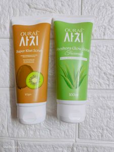 Ourae Super Kiwi Scrub & Facewash Set