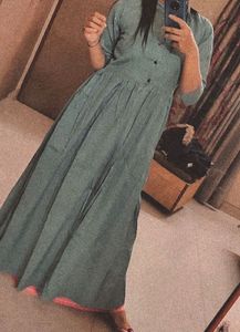 Elegant Teal &amp; Pink Kurta Set (two piece)