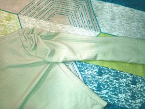 pastel green top