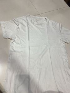 H&amp;M unisex White Crew Neck T-Shirt
