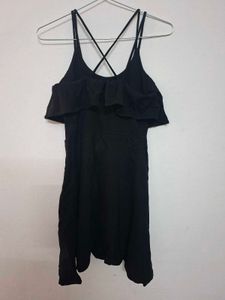 Black Criss-Cross Strap Dress