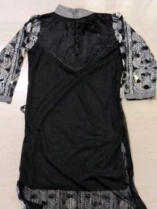 Western Black &amp; White Kurti