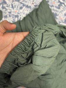 westside dark Green fitted queen size bedsheet