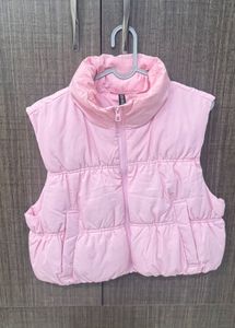 Pink Puffer Vest - Stylish & Comfy
