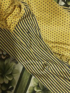 Comfortable Striped &amp; Polka Dot Nightgown