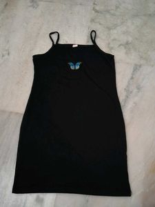 Black Butterfly Mini Dress