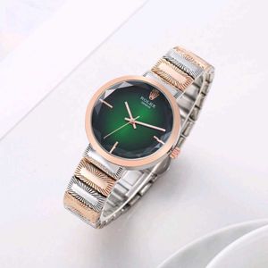 Elegant Green Dial Rolex Watch