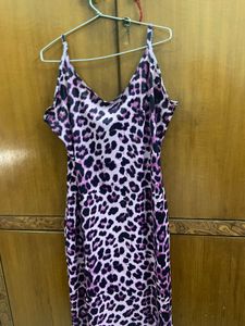 Sale!!Shein Stylish Leopard Print Slip Dress