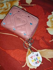Cute Pink "Forever" Wallet with Keychain