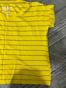 Bright Yellow Striped T-Shirt