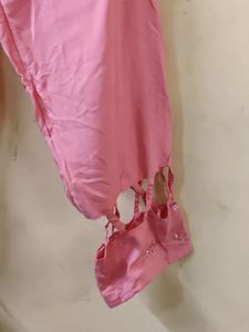 Pink Party Wear Suit With Jutti