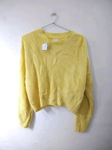 sinsay Yellow Knit Sweater