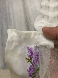 Sheer Embroidered &amp; Textured Socks