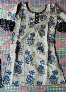 Floral Kurta Set with Palazzo Pants