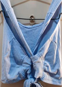 Ribbed Baby Blue Tank Top