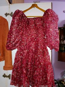 Floral Puff Sleeve Dress