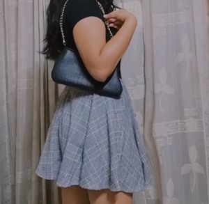 B And W Tennis Skirt